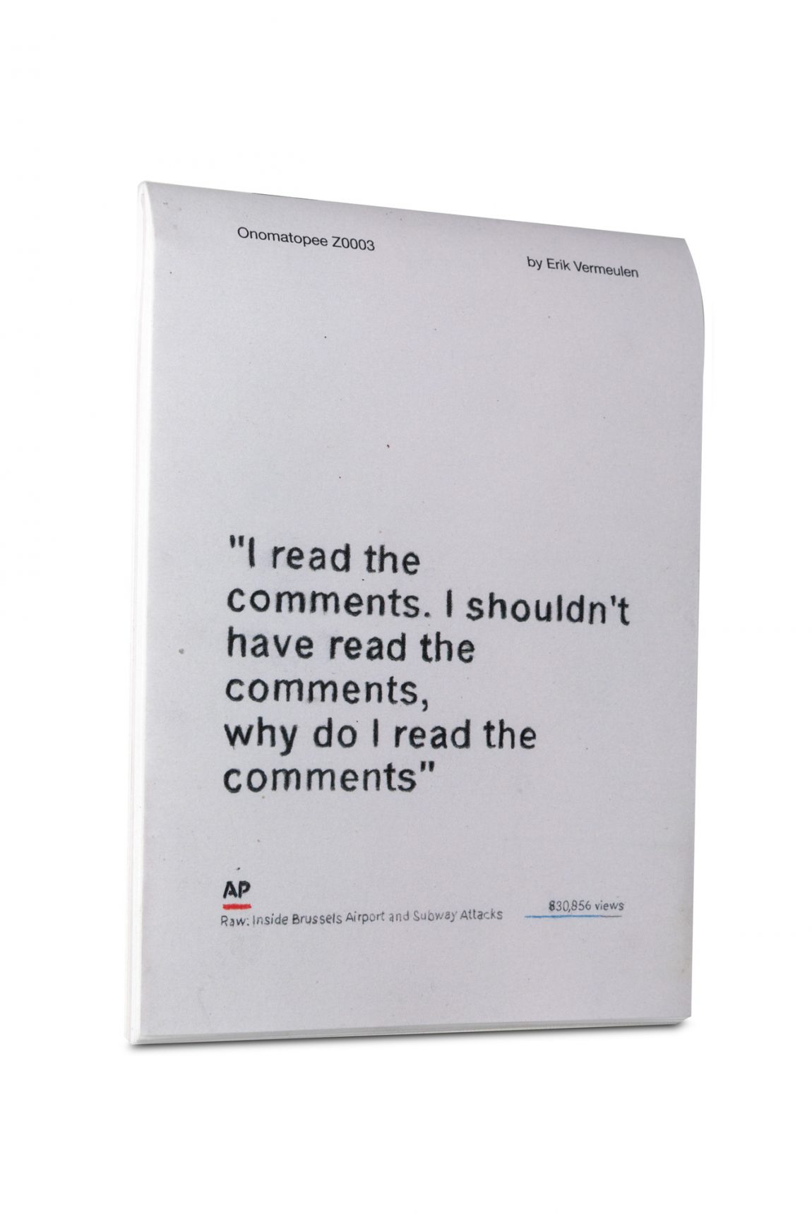 “I read the comments. I shouldn’t have read the comments, why do I read the comments”