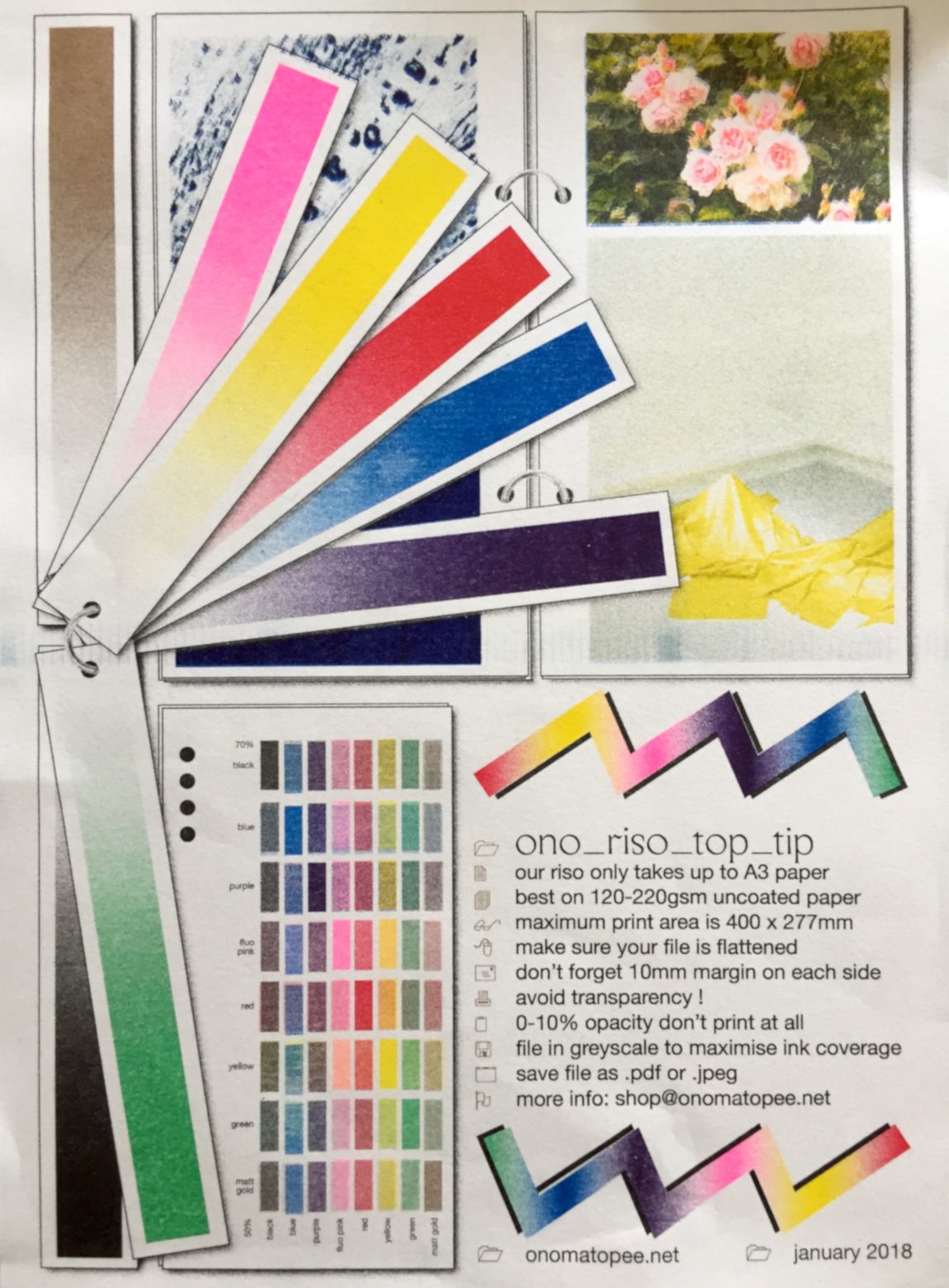 Riso Color Chart