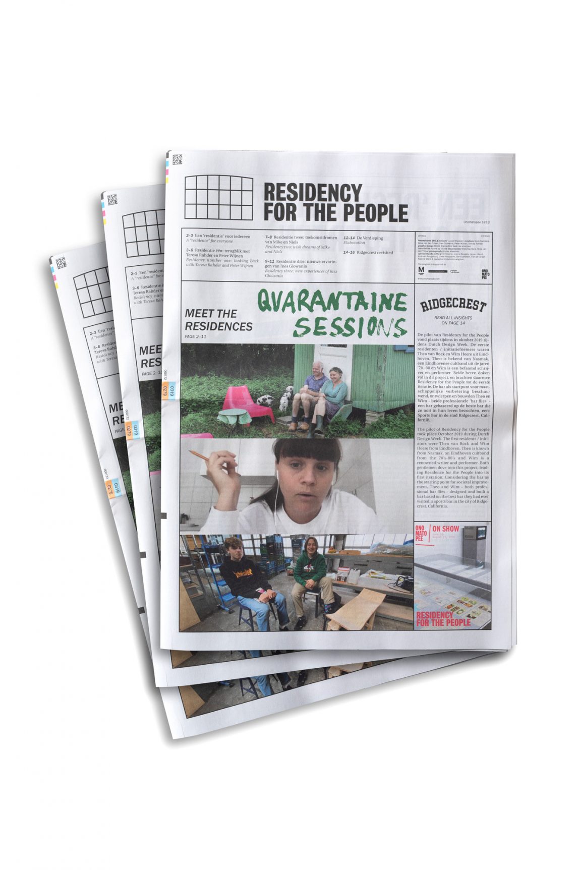 Newspaper - Residency For The People Quarantine sessions